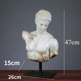 Nordic Home Decor Retro Character Resin Sculpture – Unique American Living Room Statue Ornament