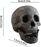 Reusable Firepit Skull Decoration – Fireproof Ceramic Skull for Fire Pits & Grills | Halloween Stove & Grill Skull Ornament