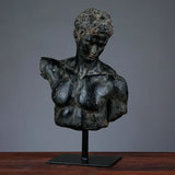 Nordic Home Decor Retro Character Resin Sculpture – Unique American Living Room Statue Ornament
