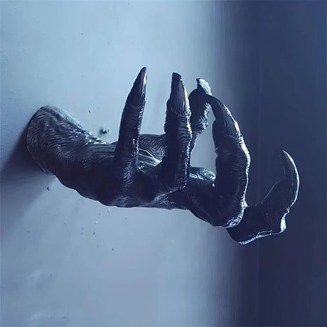 Gothic Witch's Hand Statue – Creative Resin Ornament, Wall Key Hanger & Bag Hook, Aesthetic Wall Art Sculpture