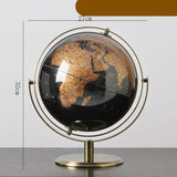 Luxury Metal World Globe – Decorative Ornament or Gift for Office or Home