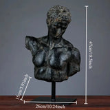 Nordic Home Decor Retro Character Resin Sculpture – Unique American Living Room Statue Ornament