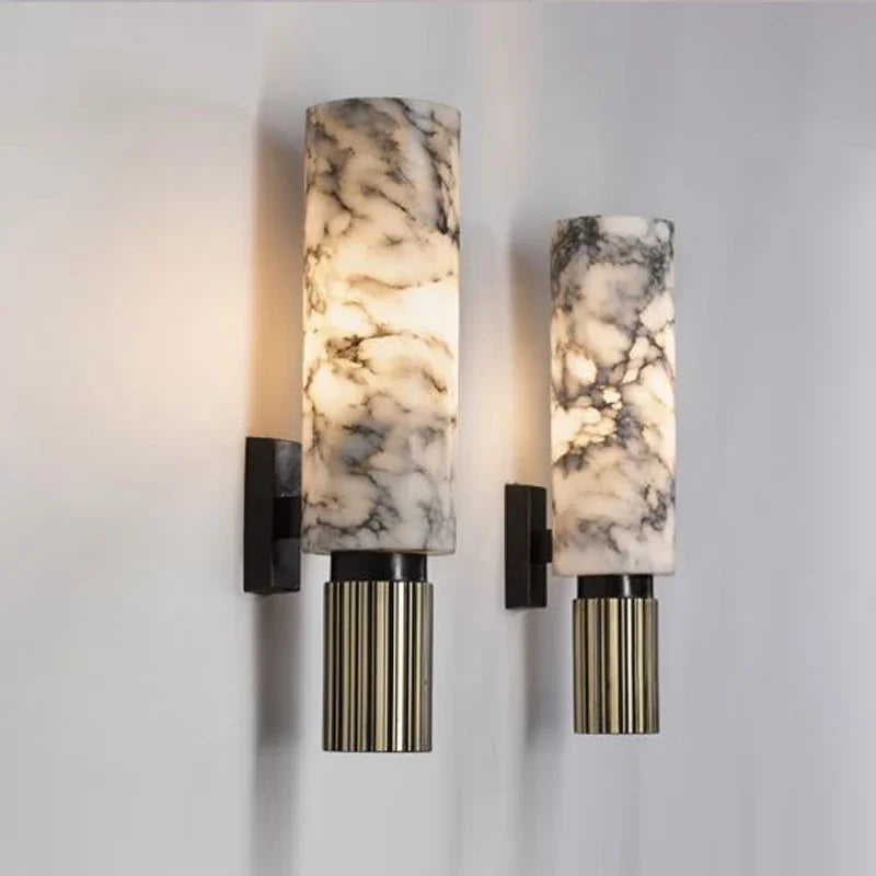 Marre Natural Marble Scone Wall Light