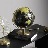Luxury Metal World Globe – Decorative Ornament or Gift for Office or Home