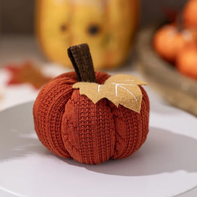Mini Artificial Pumpkin – Halloween & Autumn Harvest Decoration | Fake Simulated Pumpkin for Thanksgiving Party Decor