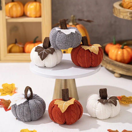 Mini Artificial Pumpkin – Halloween & Autumn Harvest Decoration | Fake Simulated Pumpkin for Thanksgiving Party Decor