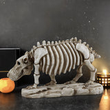 Miniature Hippo Skeleton Model – Unique Halloween & Party Decor, Spooky Animal Ornament
