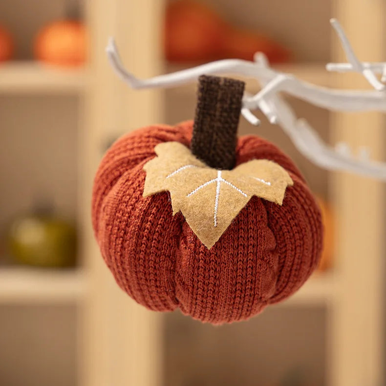 Mini Artificial Pumpkin – Halloween & Autumn Harvest Decoration | Fake Simulated Pumpkin for Thanksgiving Party Decor