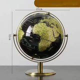 Luxury Metal World Globe – Decorative Ornament or Gift for Office or Home
