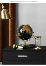 Luxury Metal World Globe – Decorative Ornament or Gift for Office or Home