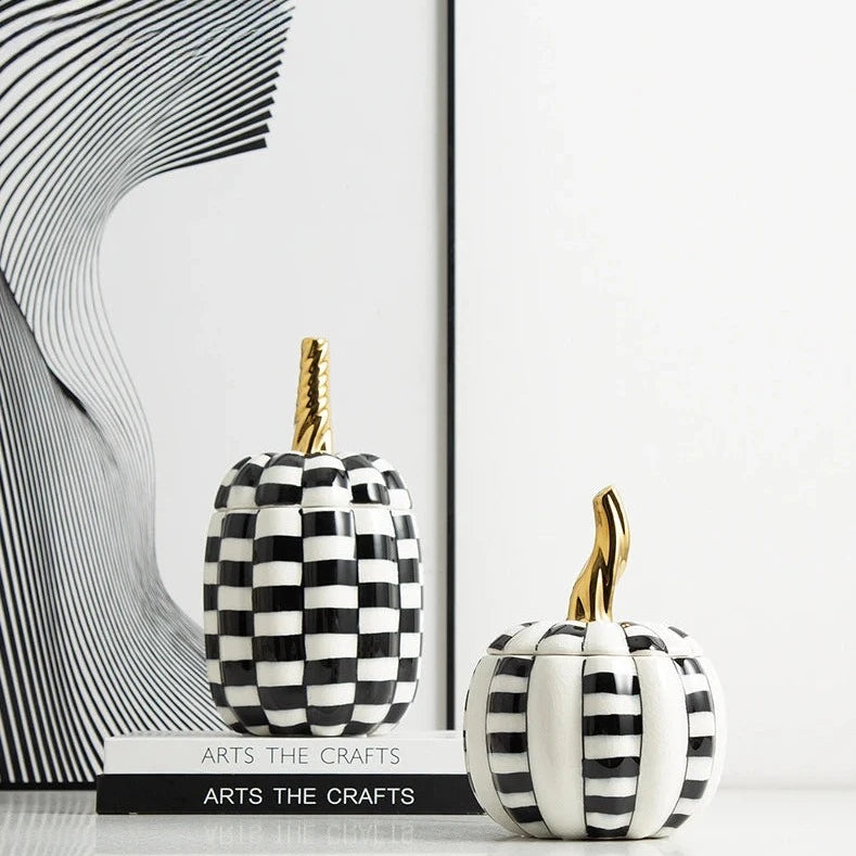 Harvest Haven Ceramic Pumpkin Jar