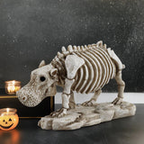 Miniature Hippo Skeleton Model – Unique Halloween & Party Decor, Spooky Animal Ornament