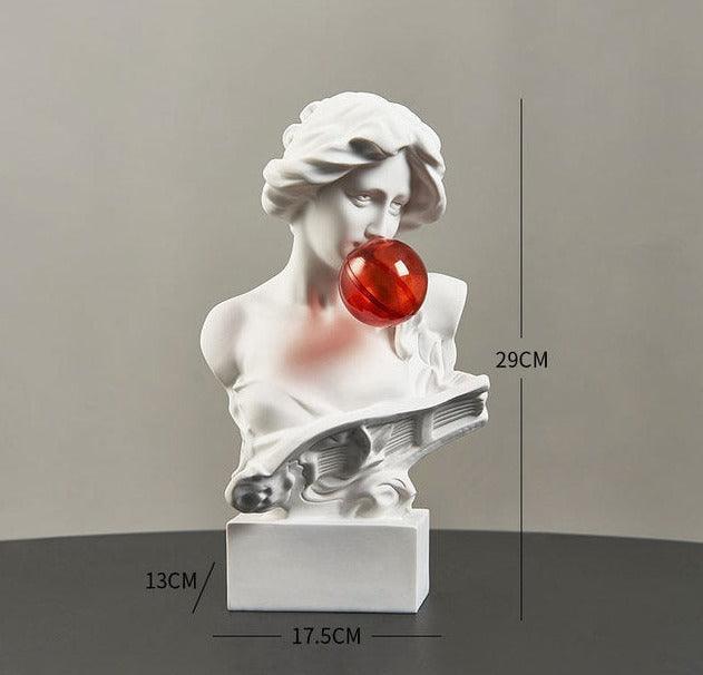 Adonis Bubble Gum Greek Statue - BLISOME