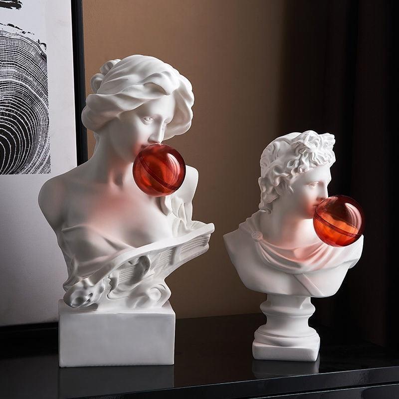 Adonis Bubble Gum Greek Statue - BLISOME