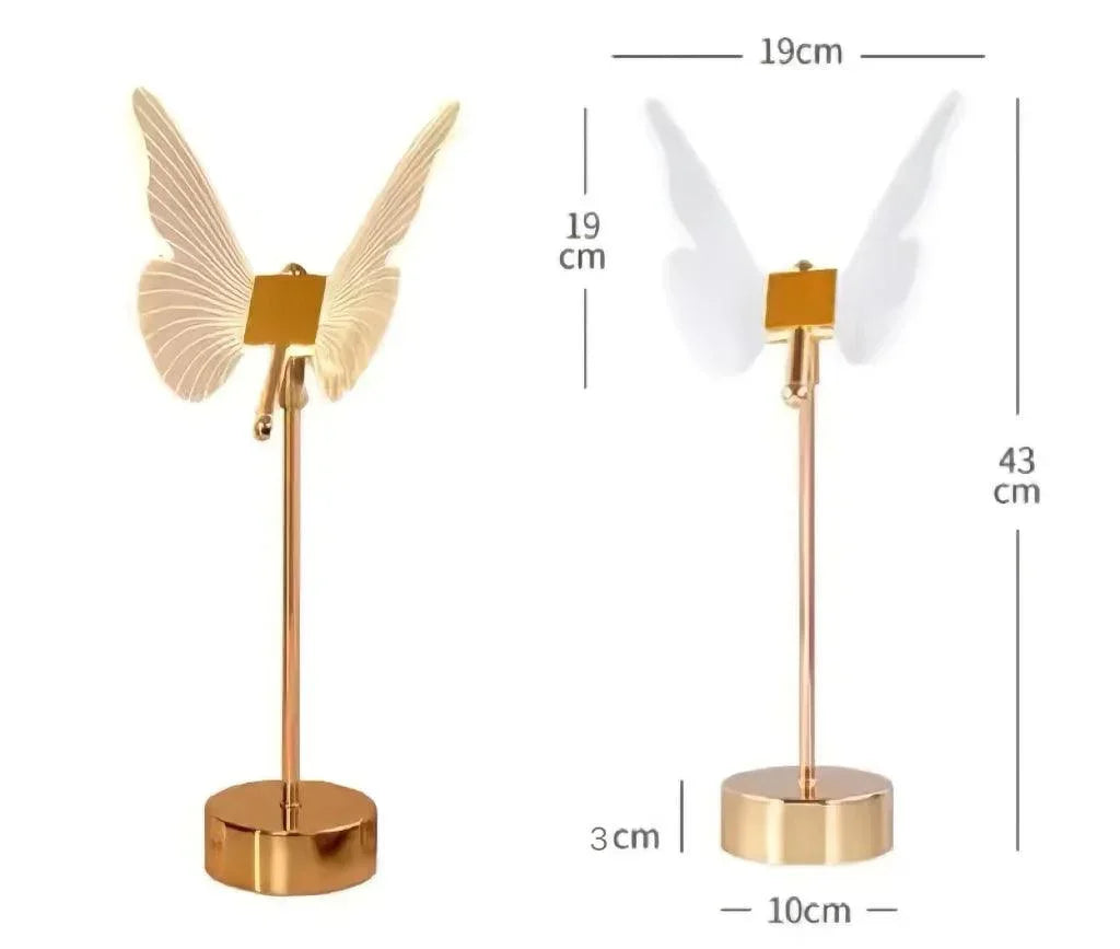 Anes Butterfly Rechargeable Table Lamp - BLISOME