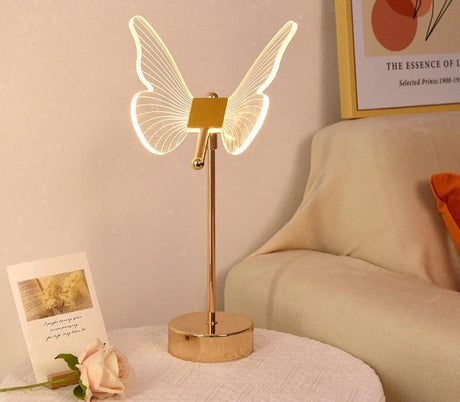 Anes Butterfly Rechargeable Table Lamp – Elegant, Portable Lighting 
