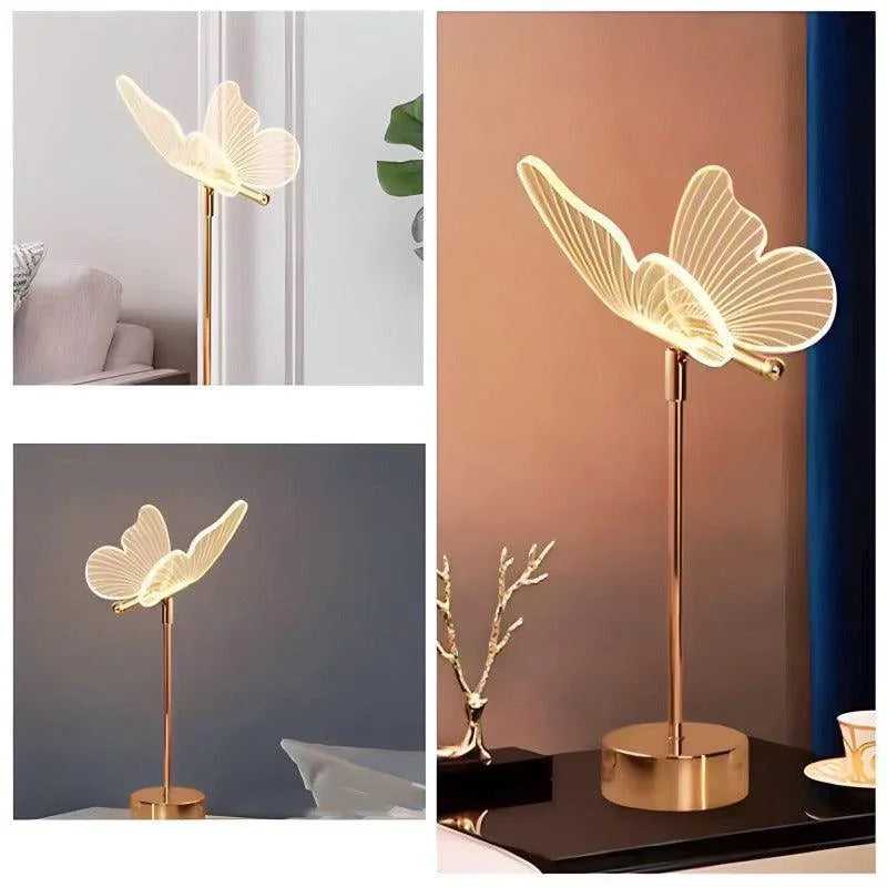 Anes Butterfly Rechargeable Table Lamp - BLISOME