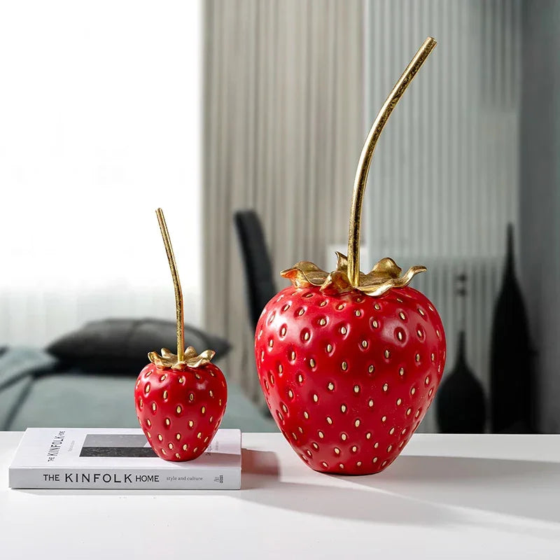 Berry Bliss Strawberry Statue Shelf Decor - BLISOME