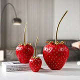 Berry Bliss Strawberry Statue Shelf Decor - BLISOME