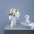 BLOOMIN Head Vase – Modern Ceramic Flower Sculpture