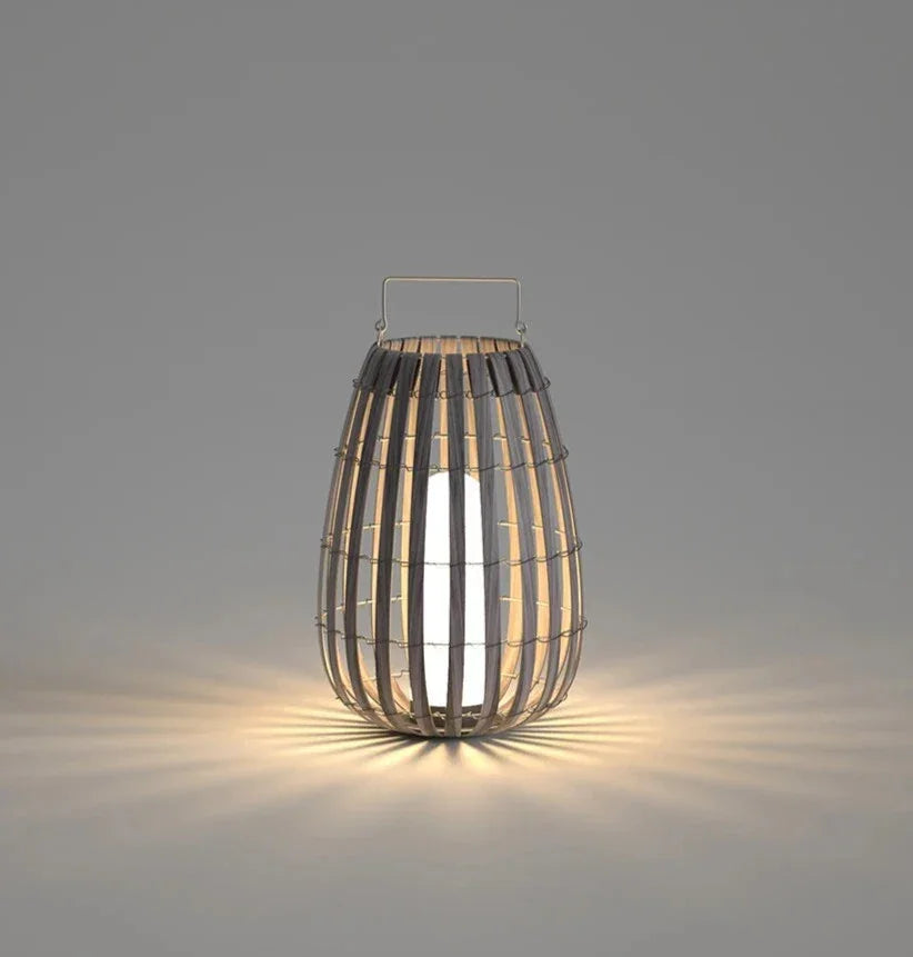 BOHO Raffia Solar Lantern Lamp - BLISOME