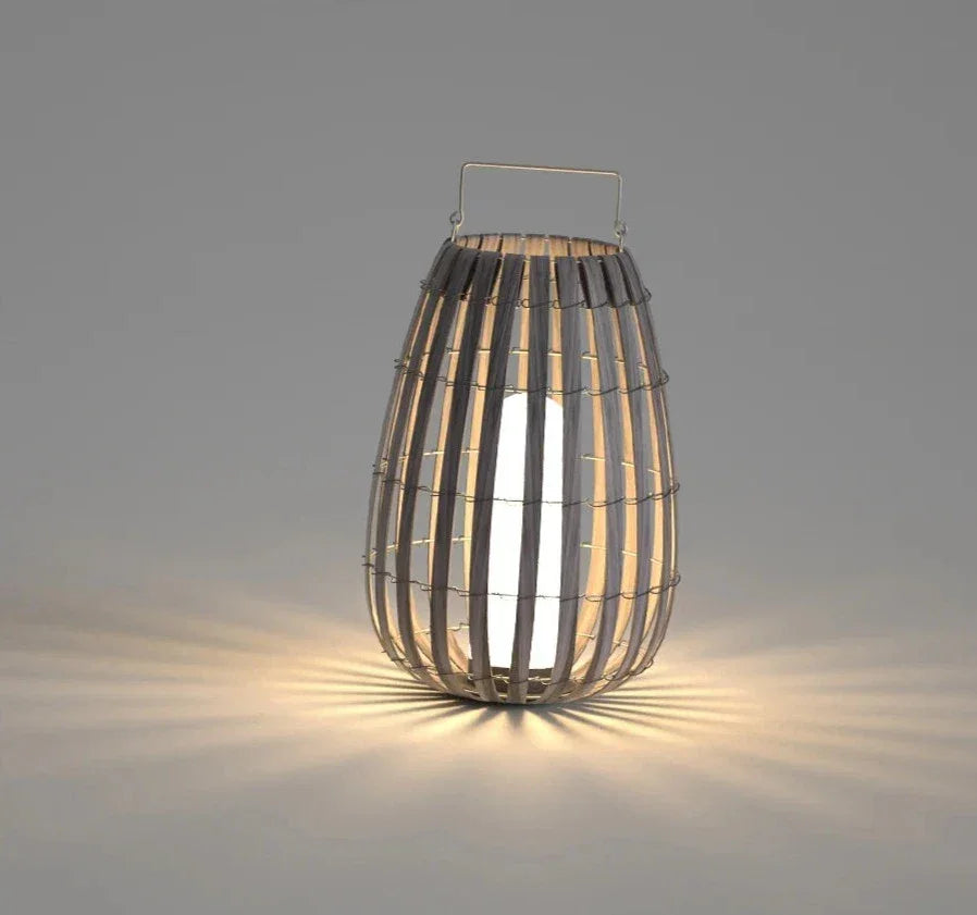 BOHO Raffia Solar Lantern Lamp - BLISOME