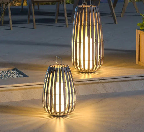 BOHO Raffia Solar Lantern Lamp - BLISOME