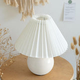 Brella Pleated Ceramic Table Lamp - BLISOME