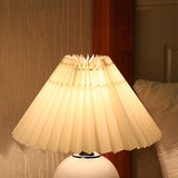 Brella Pleated Ceramic Table Lamp - BLISOME