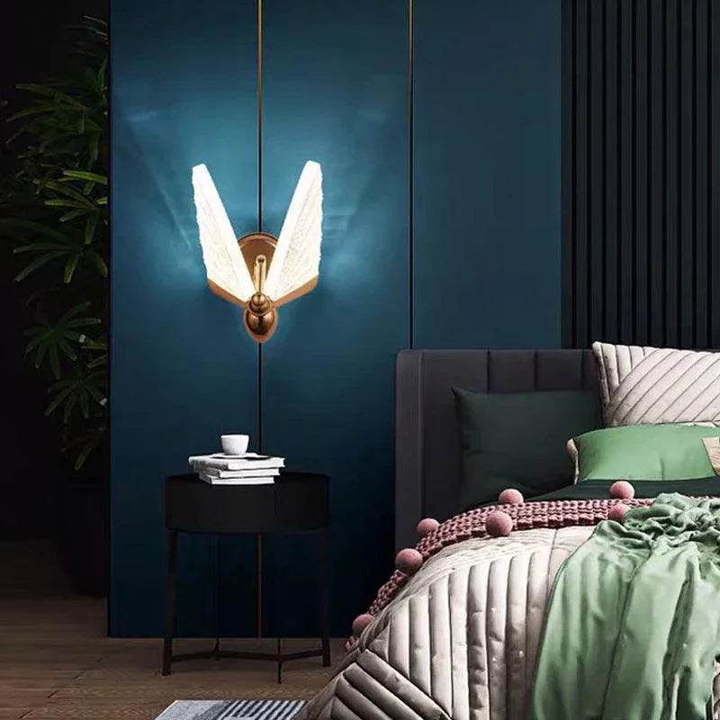 Bumble Butterfly Golden Wall Sconce - BLISOME
