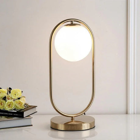 Cecilia Modern Glass Ball Table Lamp – Sleek Lighting