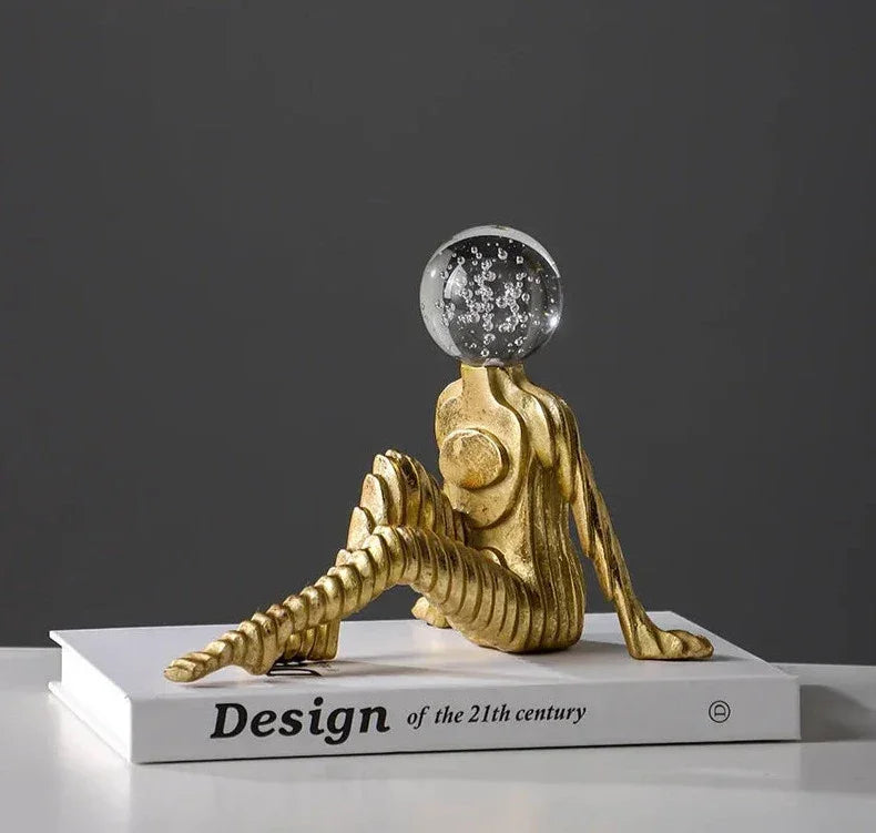 Celly Golden Woman Statue - BLISOME