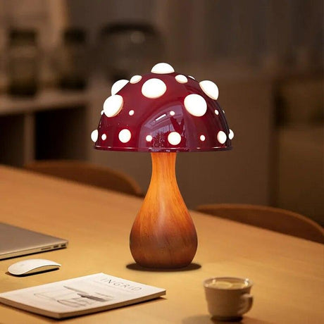 Cherry Mushroom Table Lamp