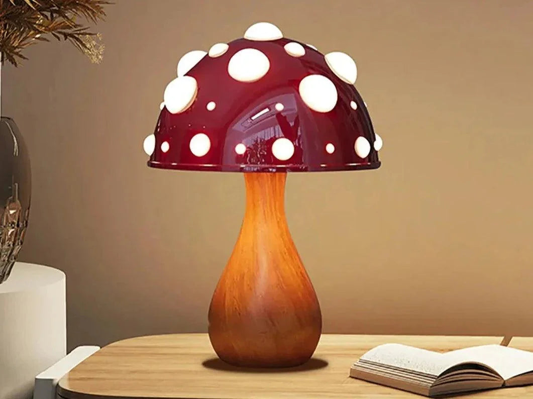 Cherry Mushroom Table Lamp - BLISOME
