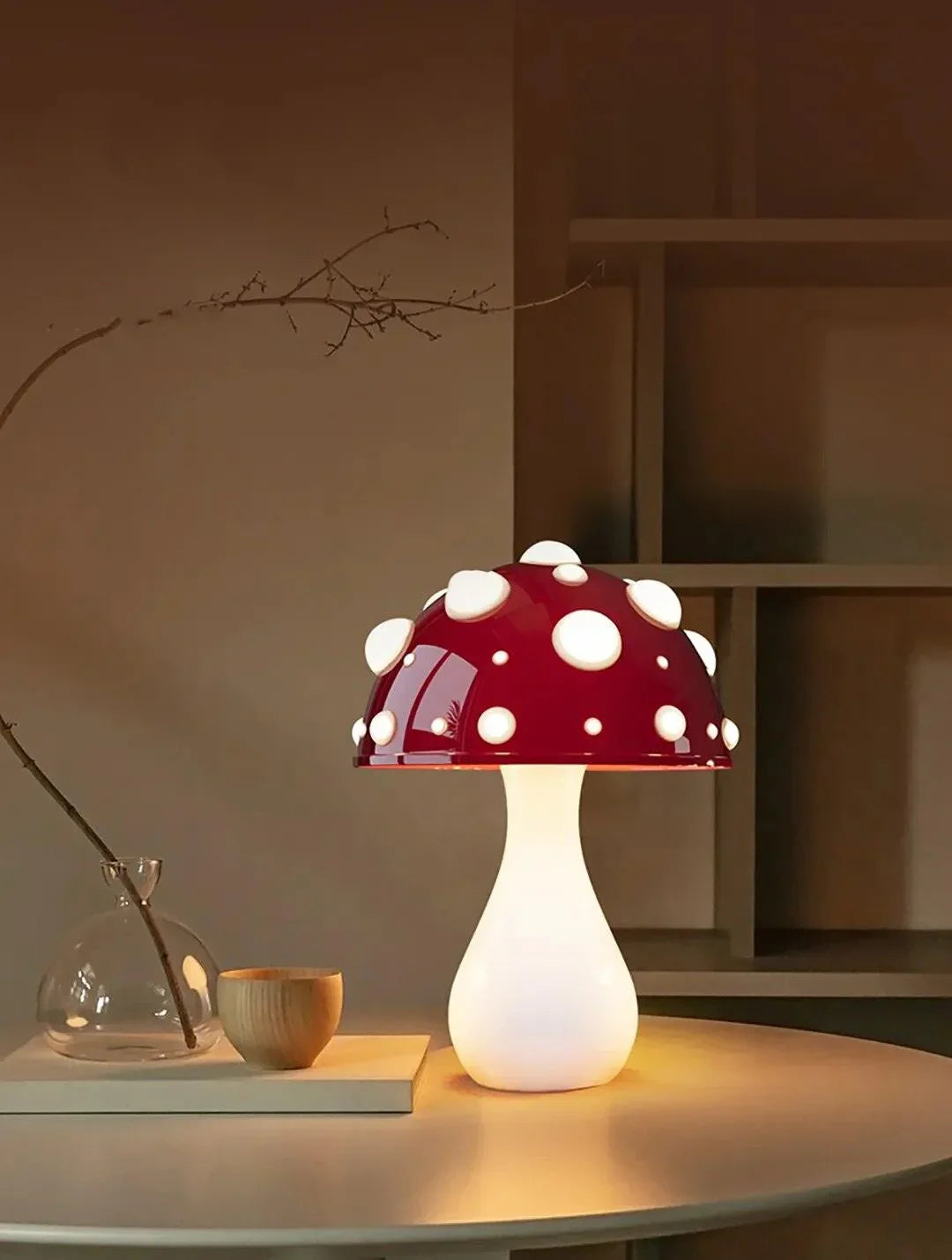 Cherry Mushroom Table Lamp - BLISOME