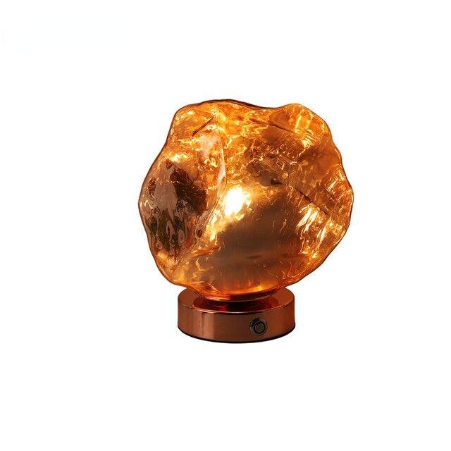 Core Glass Rock Table Lamp - BLISOME