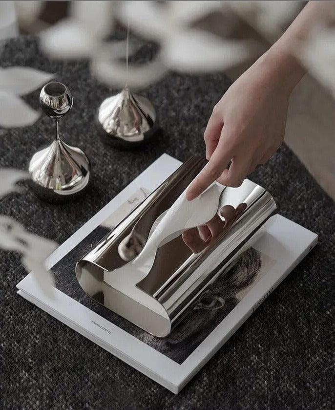 Elle Steel Tissue Holder - BLISOME
