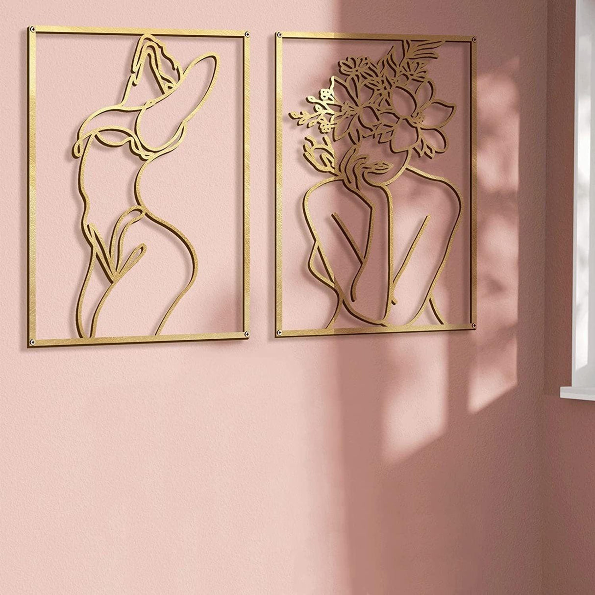 Femme Gold Metal Wall Art - BLISOME