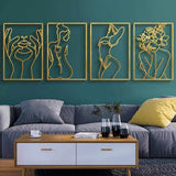 Femme Gold Metal Wall Art - BLISOME