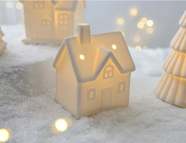 Festive Ceramic Light Up Statue Collection - BLISOME