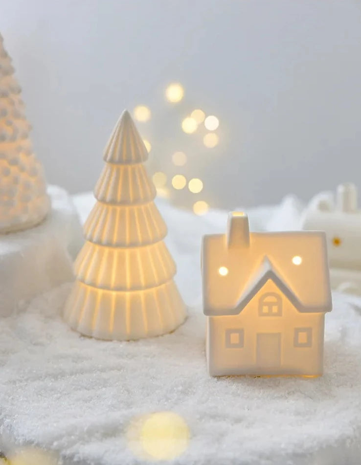 Festive Ceramic Light Up Statue Collection - BLISOME
