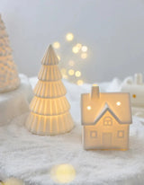 Festive Ceramic Light Up Statue Collection - BLISOME
