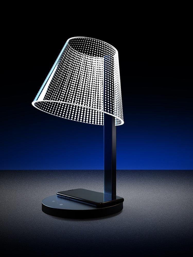 Gotex Light in Patterns Table Lamp - Wireless Charger - BLISOME