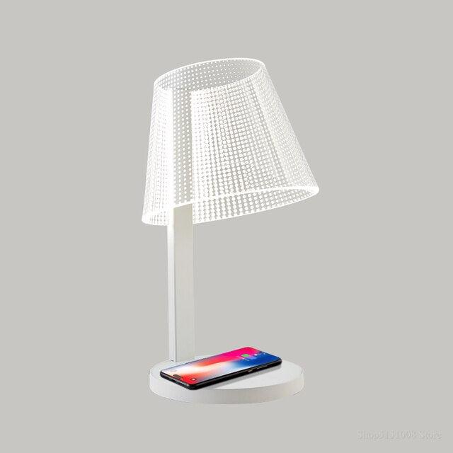 Gotex Light in Patterns Table Lamp - Wireless Charger - BLISOME