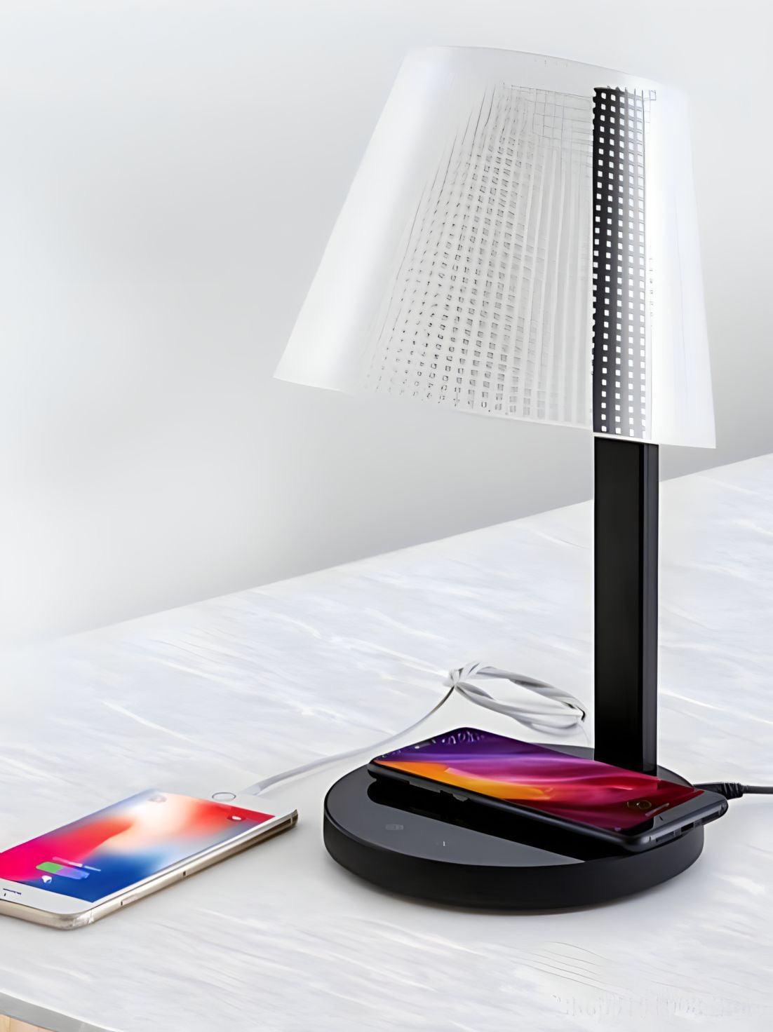 Gotex Light in Patterns Table Lamp - Wireless Charger - BLISOME