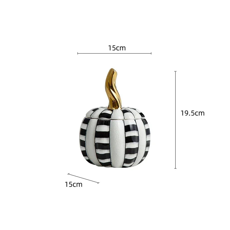 Harvest Haven Ceramic Pumpkin Jar - BLISOME