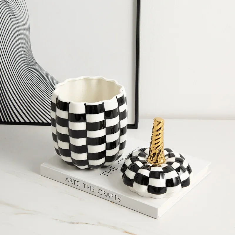 Harvest Haven Ceramic Pumpkin Jar - BLISOME