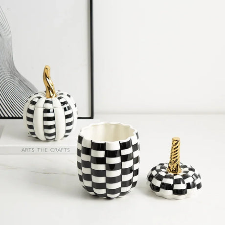 Harvest Haven Ceramic Pumpkin Jar - BLISOME