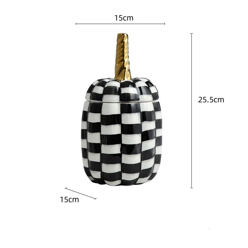 Harvest Haven Ceramic Pumpkin Jar - BLISOME