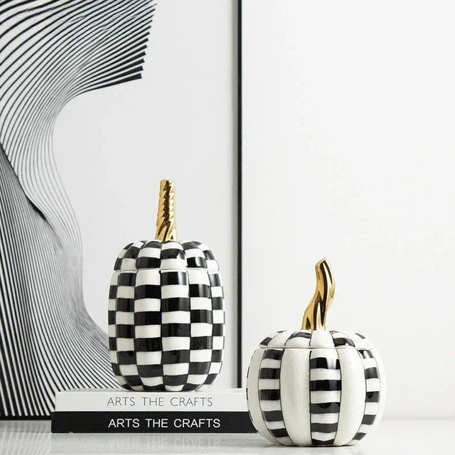 Harvest Haven Ceramic Pumpkin Jar – Elegant Fall Storage & Autumn Kitchen Décor